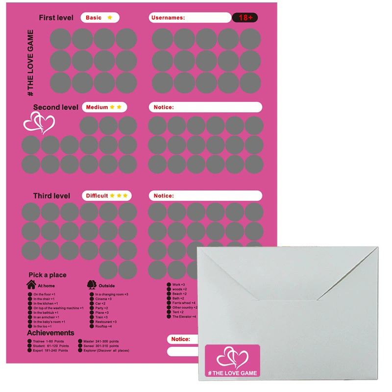 Board Game Unmatched - 1Pc 100 Sex Position Game for