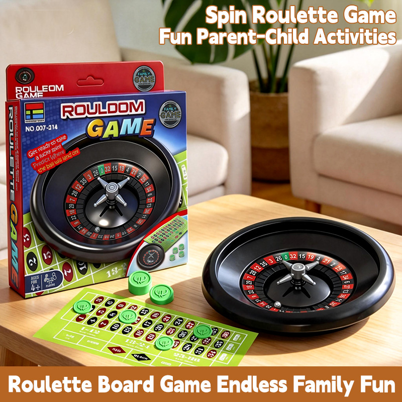 Board Game With Questions - Kids Interactive Roulette Board Game Set