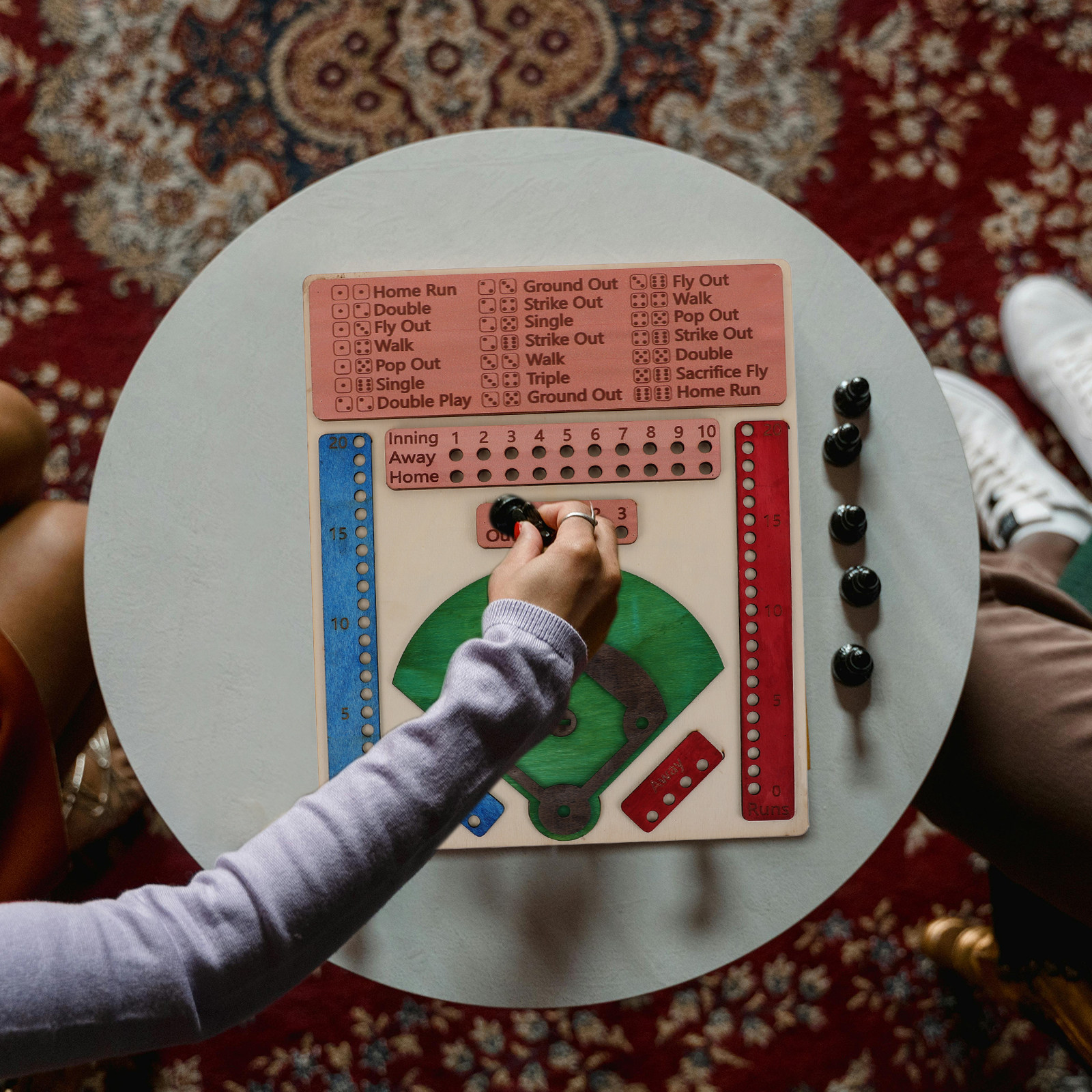 Board Game Festival - Wooden Baseball Board Game Fun Festival