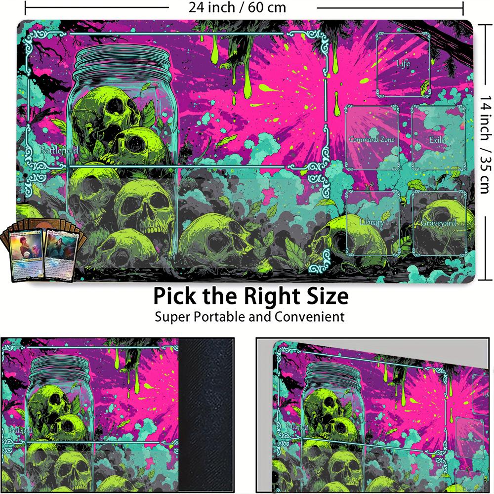 Board Game Electronic Table - Neon Jungle and Skull Bottles MTG