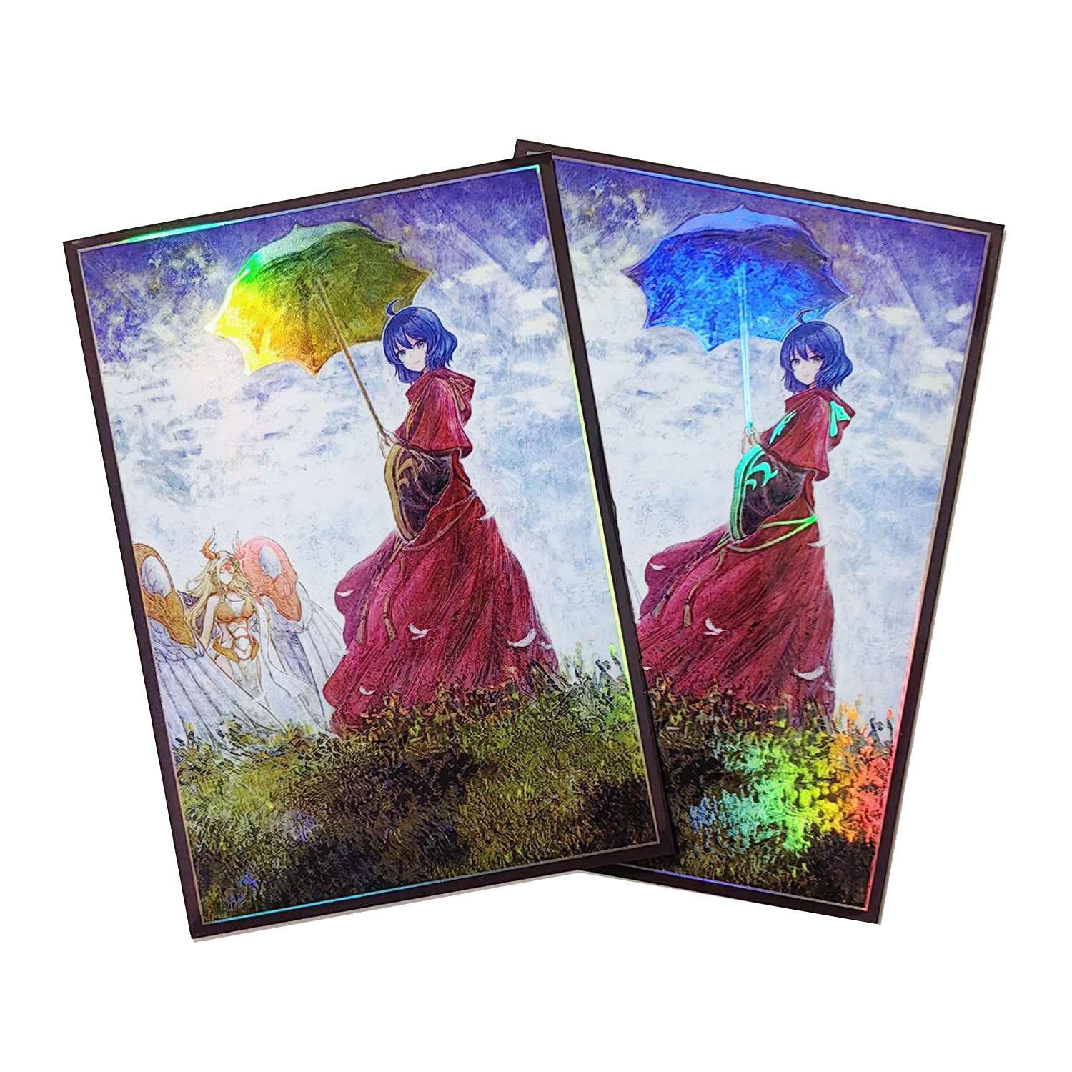 Board Game Illustration - 63x90mm 50PCS Holographic Card Sleeves YUGIOH