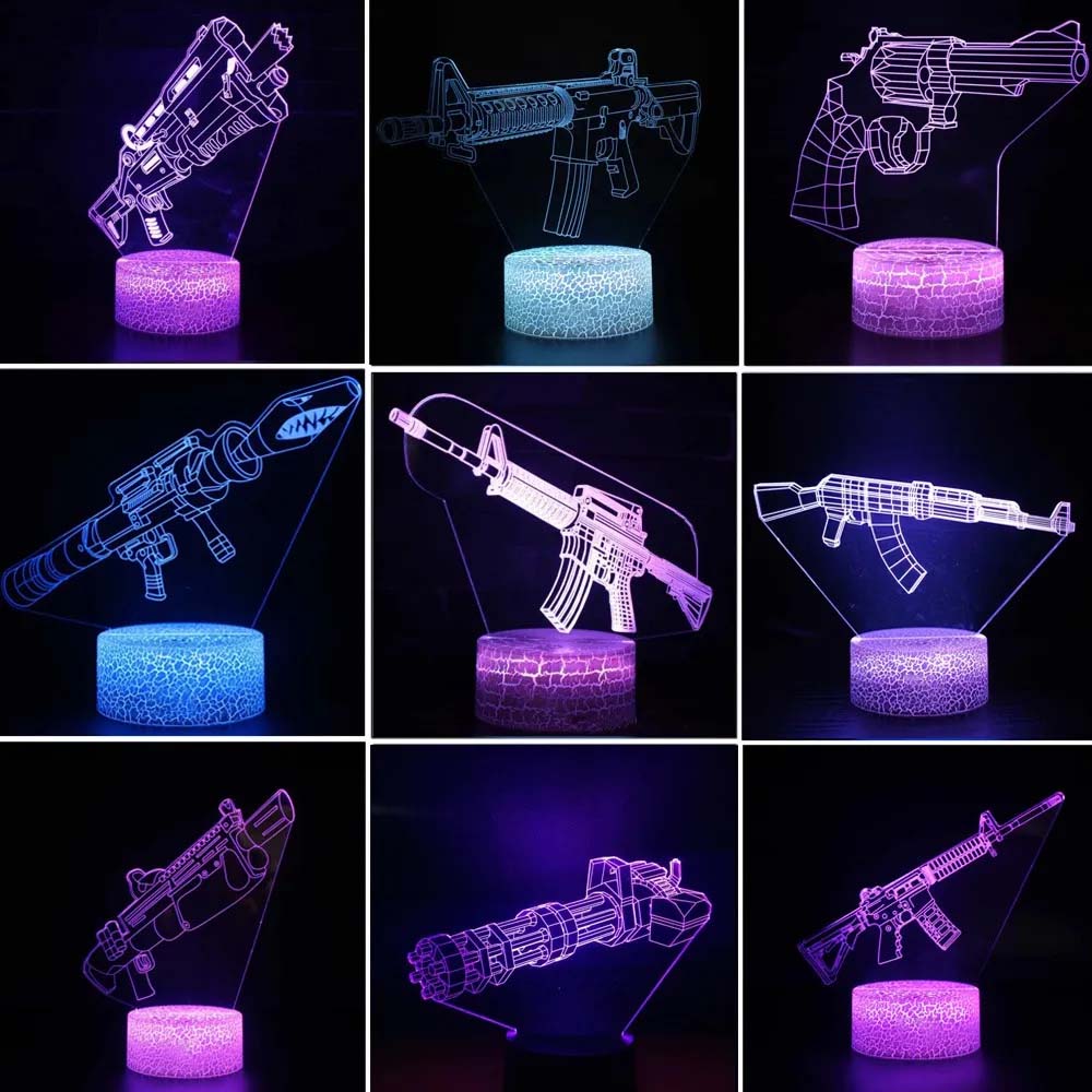 Board Game Electronic Table - Game Rifle 3d Led Night Light