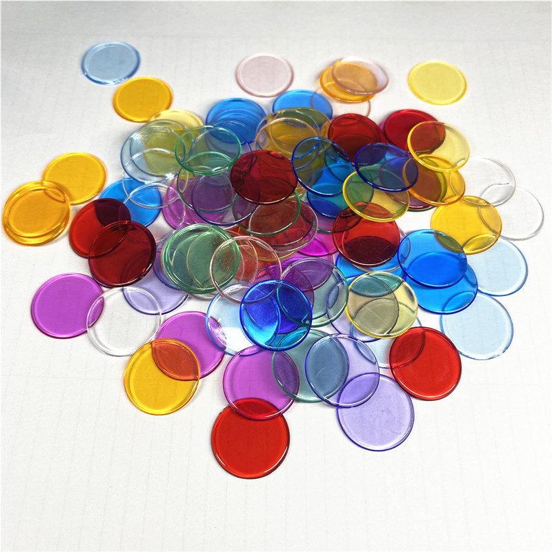 100pcs 19mm Transparent Chips  - Board Game Vector review and price