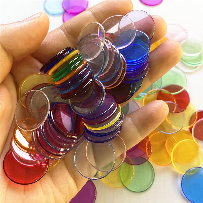 100pcs 19mm Transparent Chips  - Board Game Vector review and price