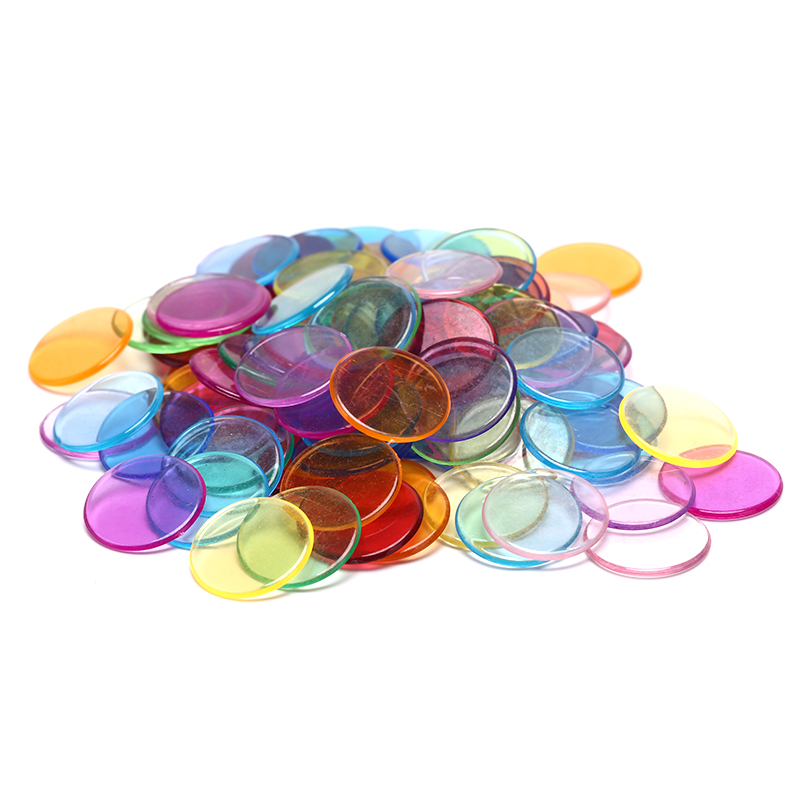100pcs 19mm Plastic Poker Chip - Board Game Verdant review and price