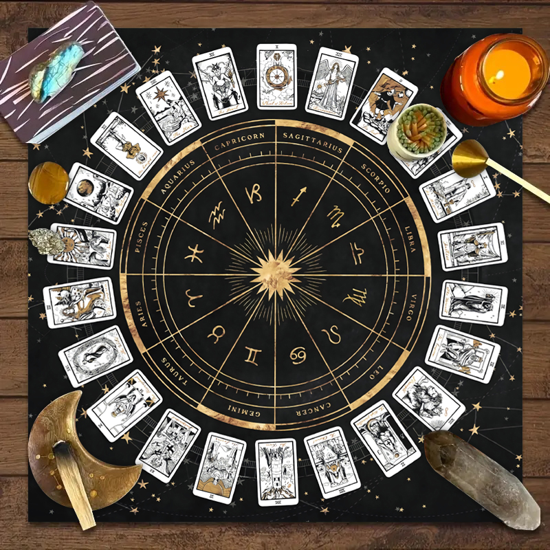 1pc Tarot Card Tablecloth, 12  - Board Game Maker review and price
