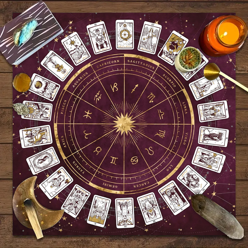 1pc Tarot Card Tablecloth, 12  - Board Game Maker review and price