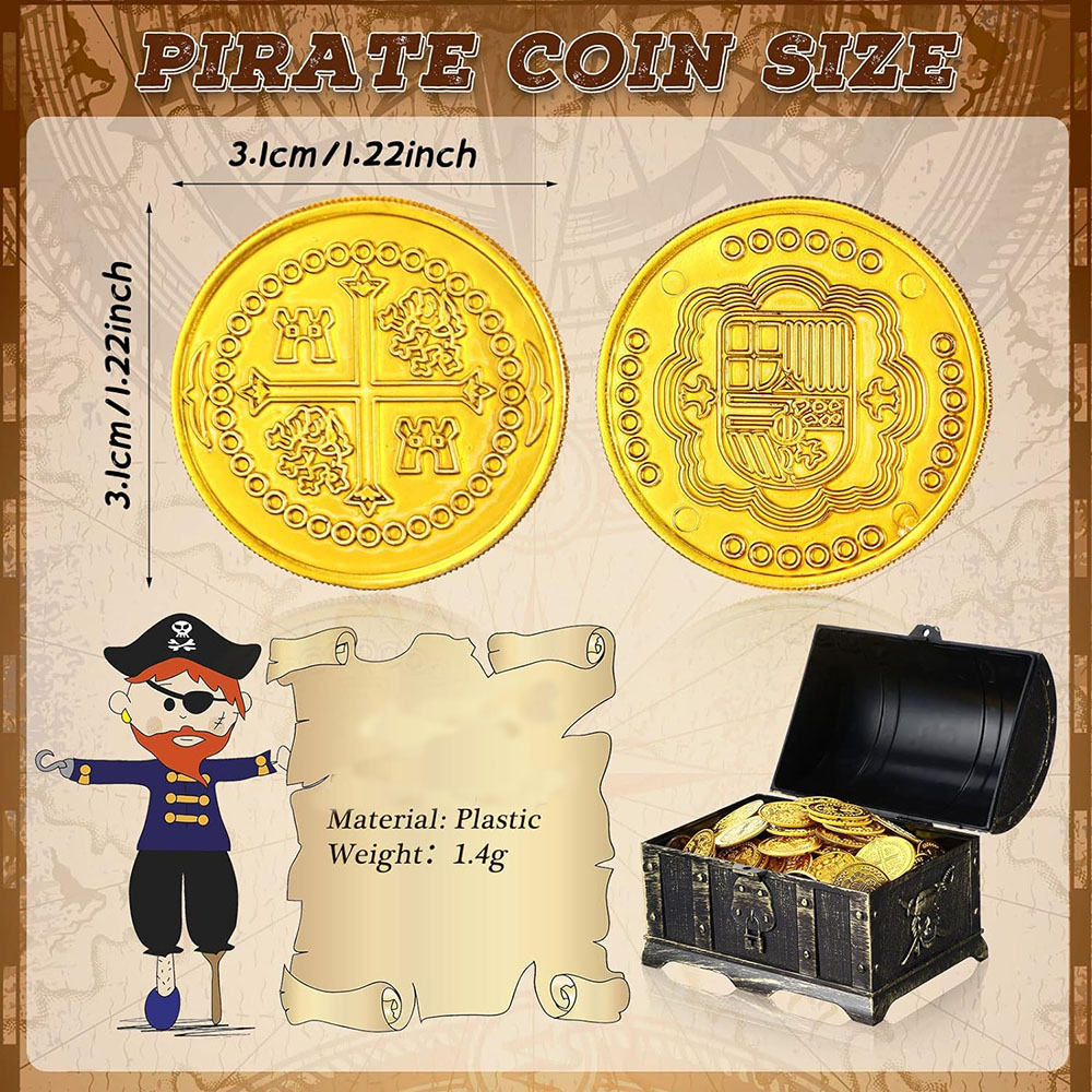 100/200/300PCS Pirate Coins Tr - Board Game Verdant review and price
