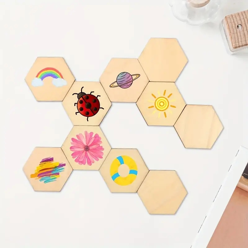 50Pcs/100Pcs,Hexagonal, Unfini - Board Game With Chips review and price