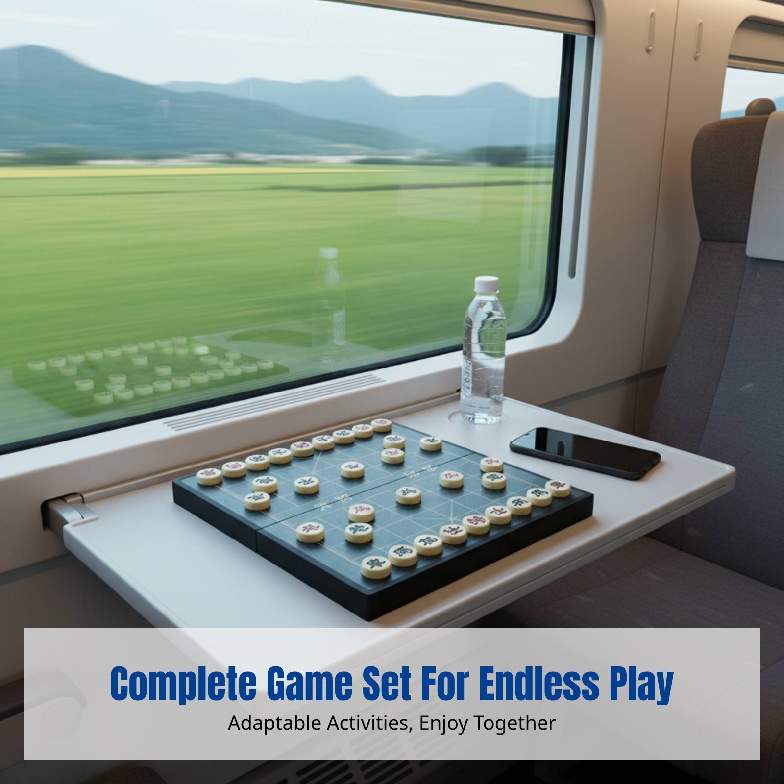 Foldable Chess Set, Multi-Game - Board Games review and price