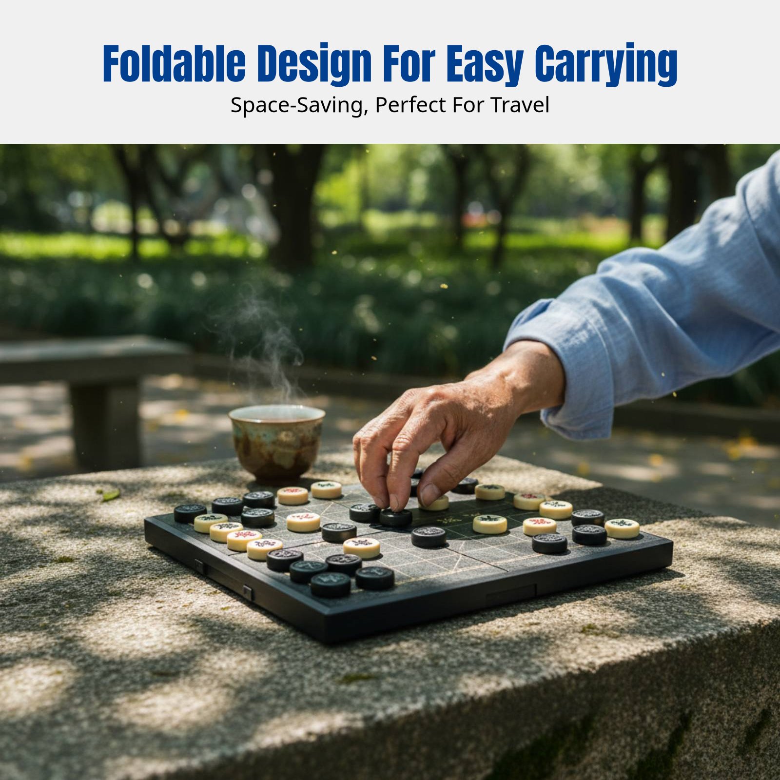 Foldable Chess Set, Multi-Game - Board Games review and price