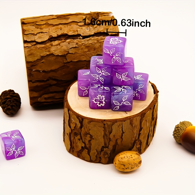 10PCS Unique Maple Leaf Dice S - Board Game Unmatched review and price