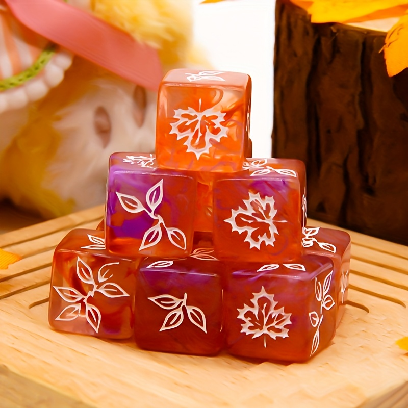 10PCS Unique Maple Leaf Dice S - Board Game Unmatched review and price