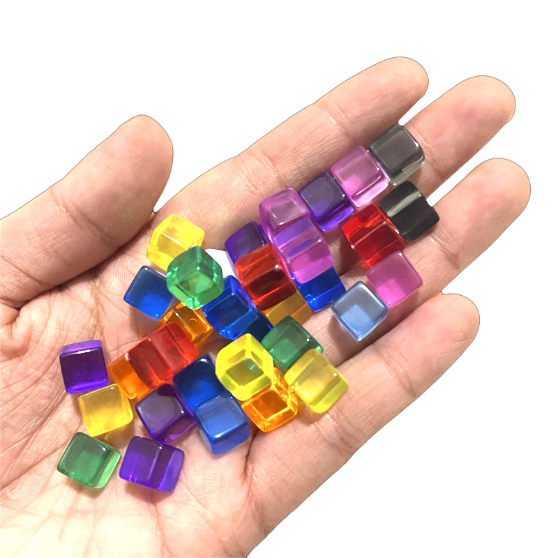 100pcs/set 8mm Clear Cube Dice - Board Game Vector review and price