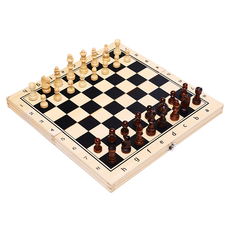 Chess Board Three In 1 Wooden  - Board Game Electronic Table review and price