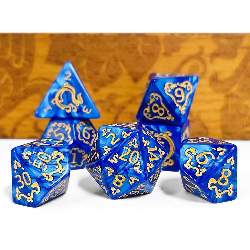 7Pcs Set DND Dice Dragon Patte - Dice Set Polyhedral review and price