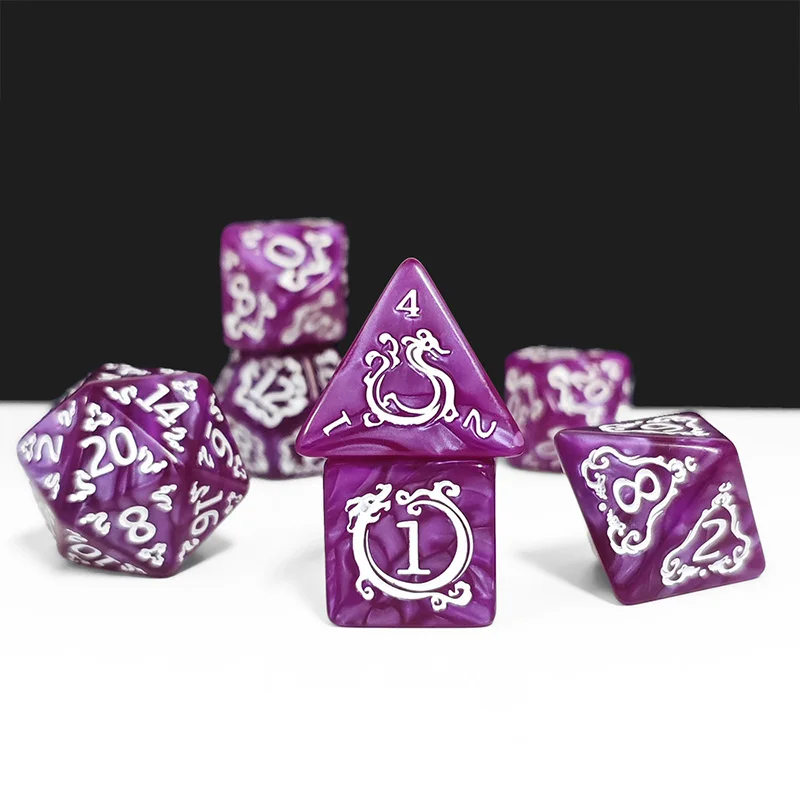 7Pcs Set DND Dice Dragon Patte - Dice Set Polyhedral review and price