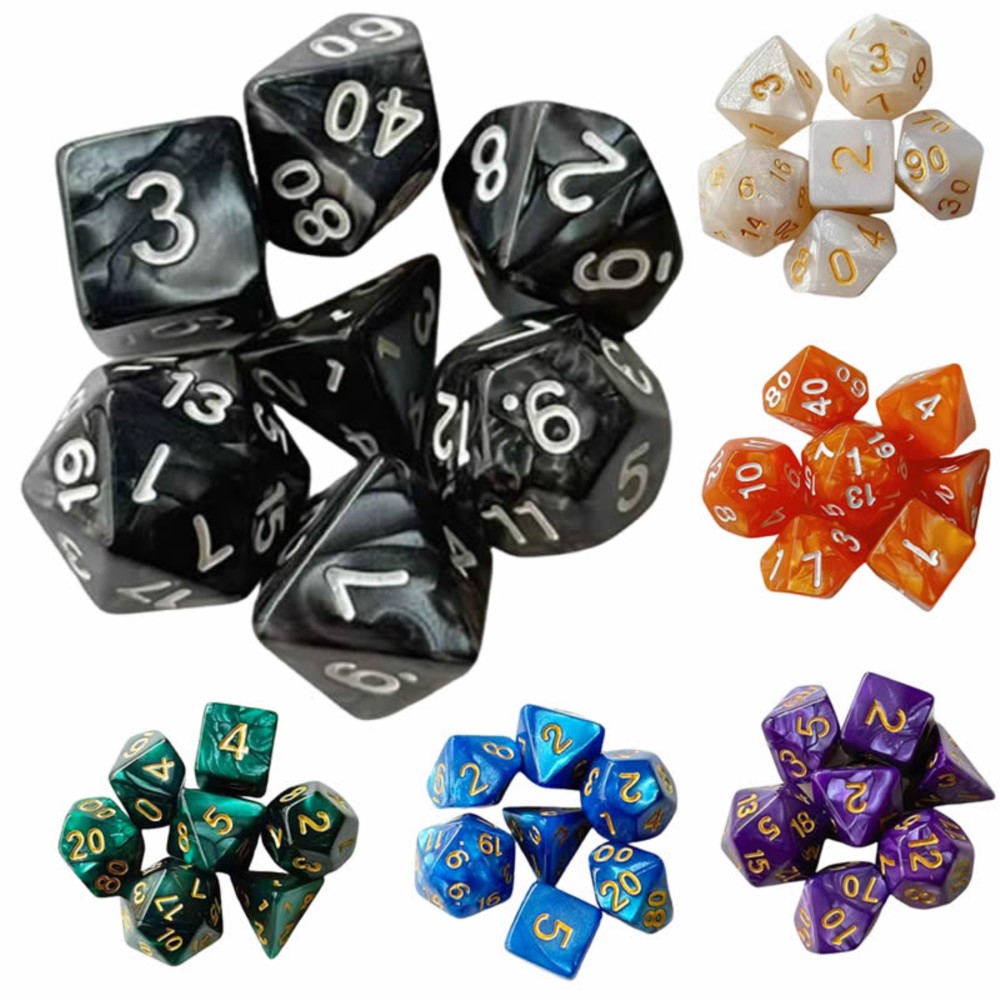 7pcs Dice Set Board Games Roll - Board Game Vector review and price