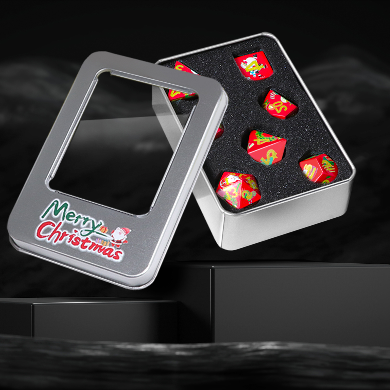 Christmas Dice D20 dice set: E - Dice Set Polyhedral review and price