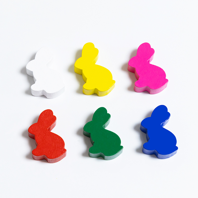 100PCS Cute Rabbit Meeple, 25m - Board Game Vector review and price