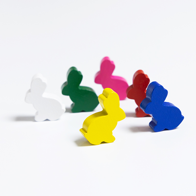 100PCS Cute Rabbit Meeple, 25m - Board Game Vector review and price