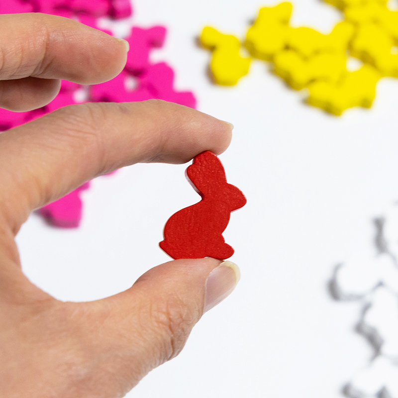 100PCS Cute Rabbit Meeple, 25m - Board Game Vector review and price