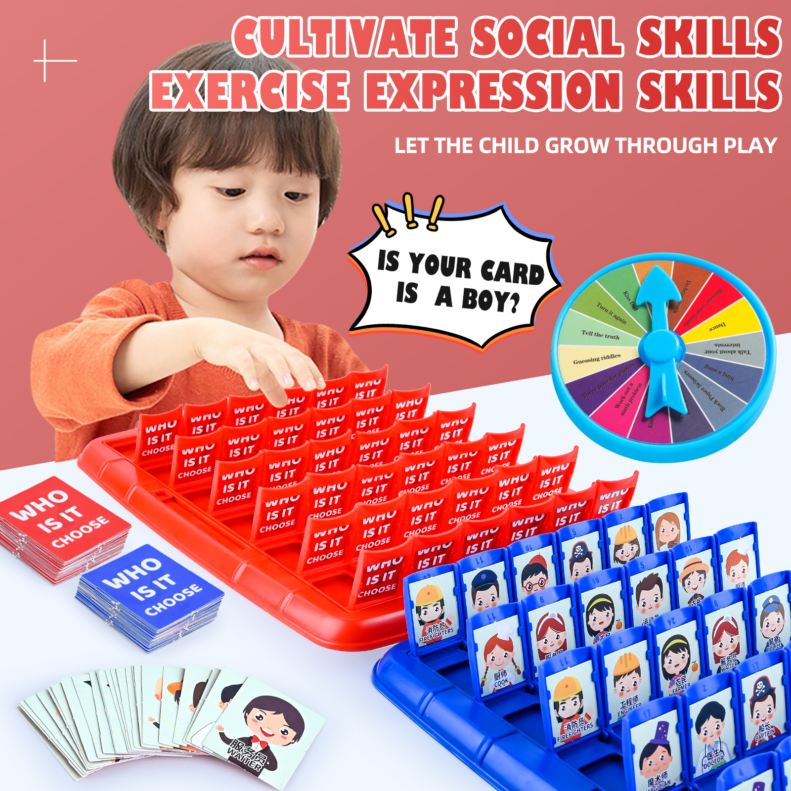 Guess Who I Am, Children'S Puz - Board Game With Chips review and price