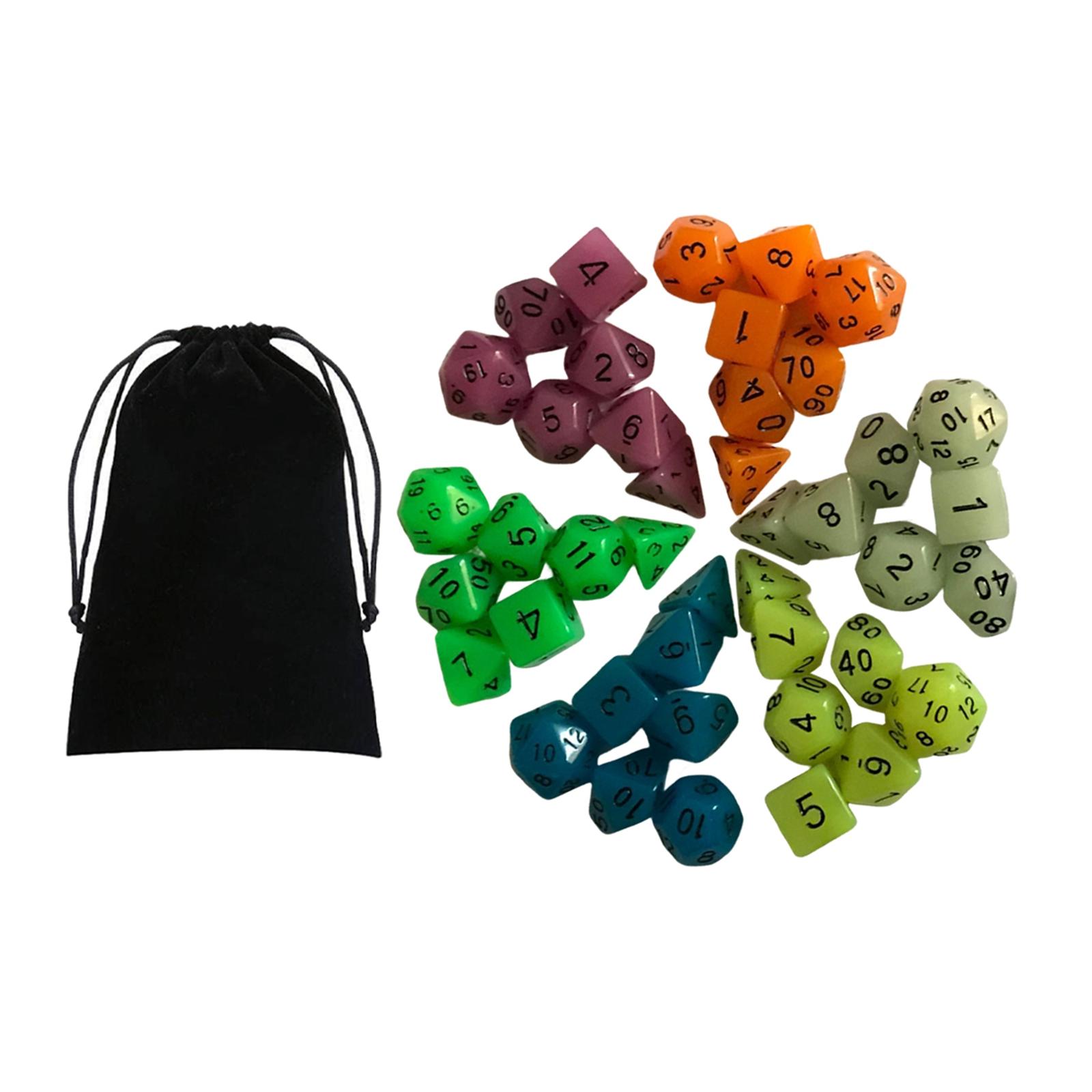 Acrylic Glowing Polyhedral Dic - Dice Set Polyhedral review and price