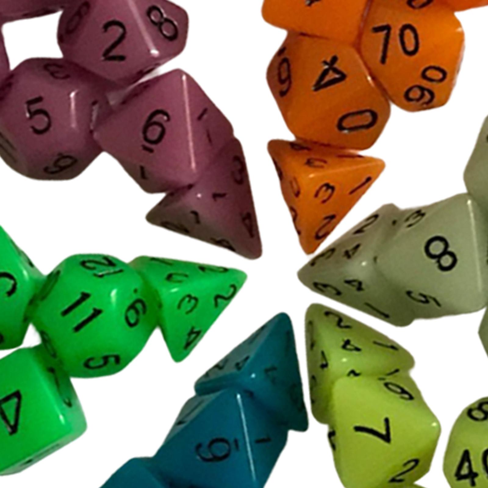 Acrylic Glowing Polyhedral Dic - Dice Set Polyhedral review and price