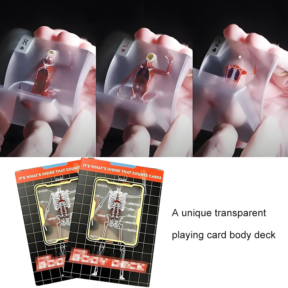 1-3PCS Human Anatomy Poker Car - Board Game With Chips review and price