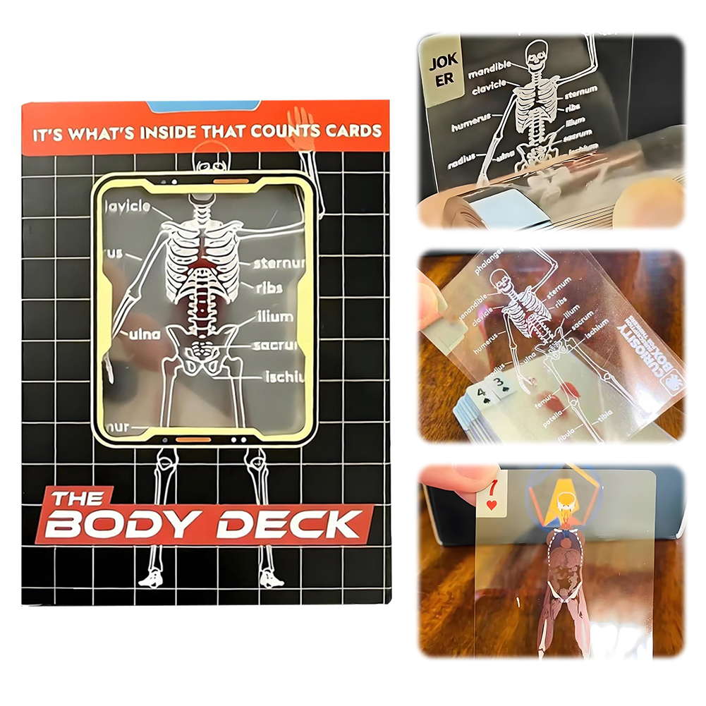 1-3PCS Human Anatomy Poker Car - Board Game With Chips review and price
