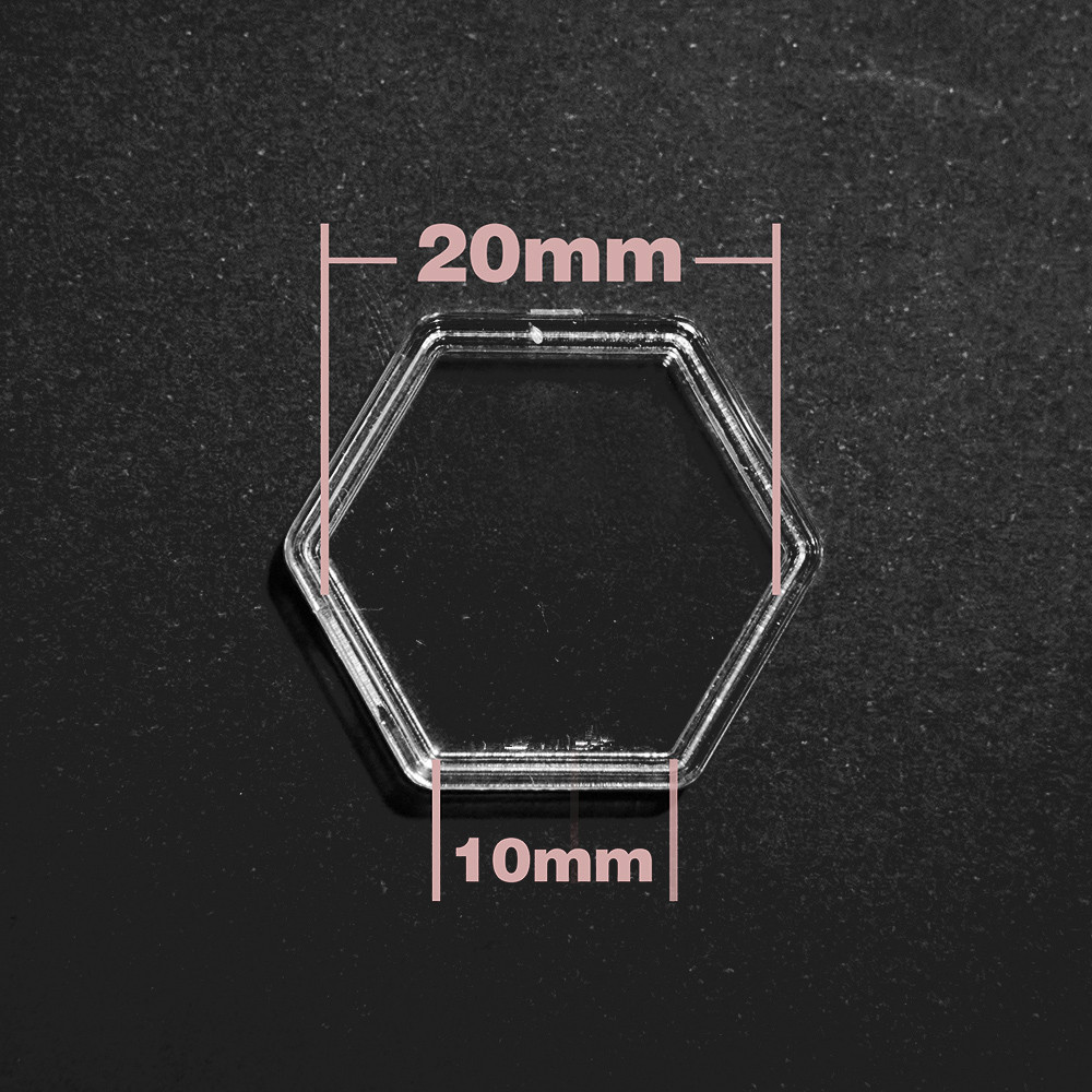 8Pieces Hexagon Clear Plastic  - Board Game With Chips review and price