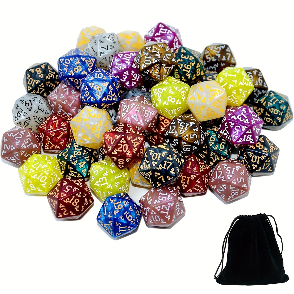 D20 Dice Set Two tone glitter/ - Dice Set Polyhedral review and price