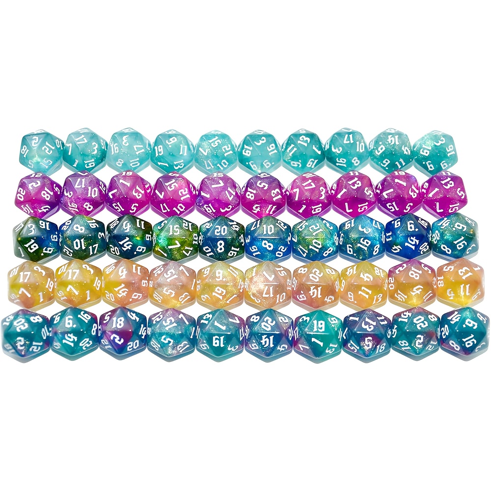 D20 Dice Set Two tone glitter/ - Dice Set Polyhedral review and price