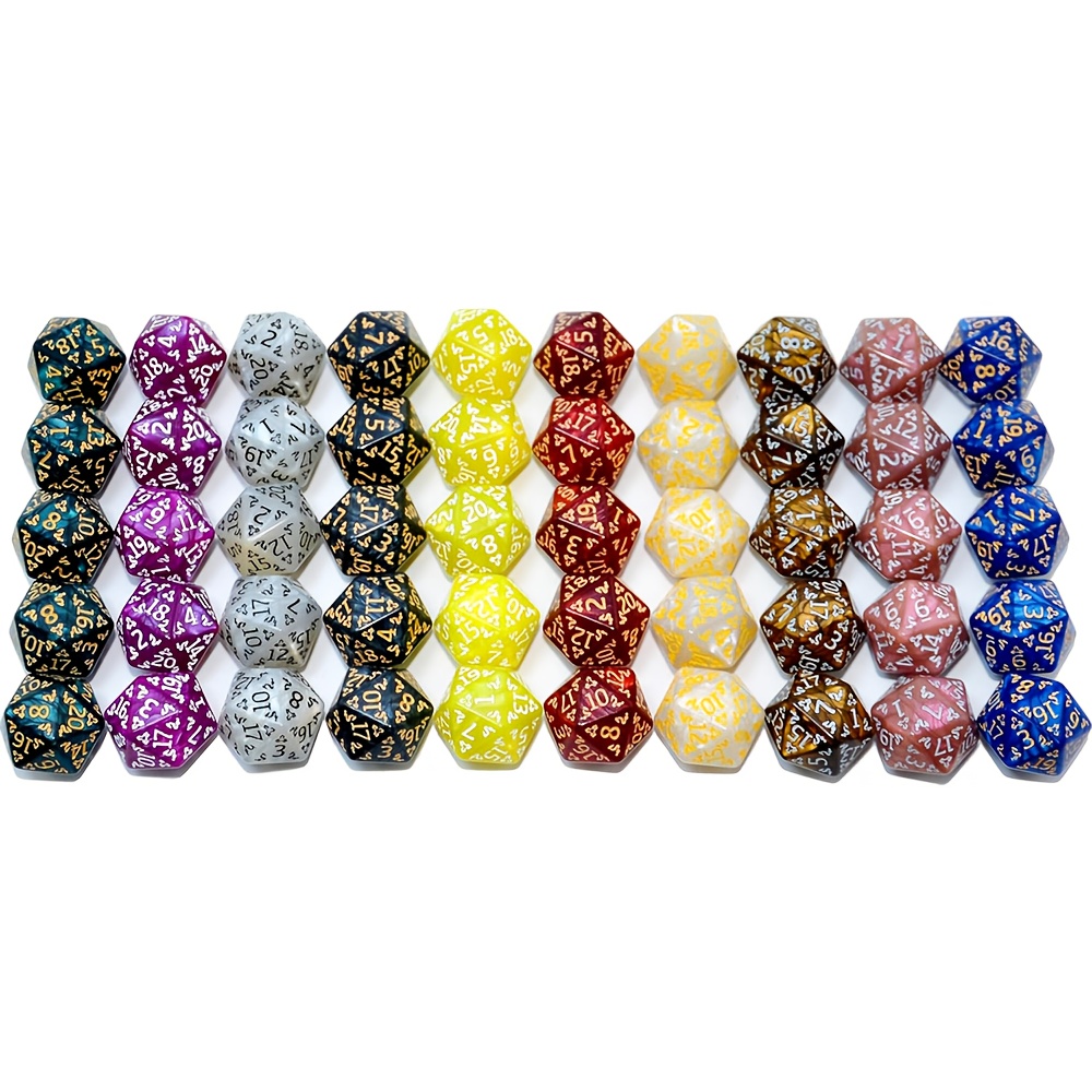 D20 Dice Set Two tone glitter/ - Dice Set Polyhedral review and price