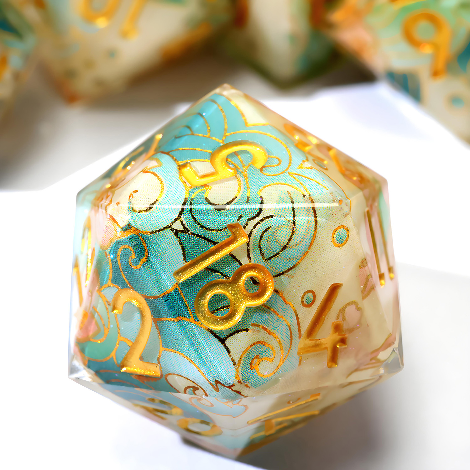 Enchanting DND Dice Set with O - Board Game Illustration review and price