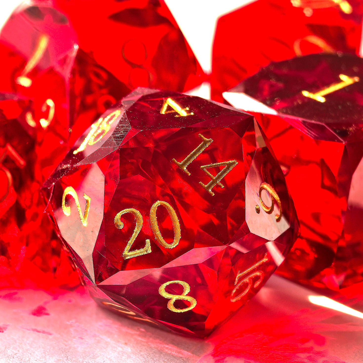 Crystal Multifaceted Polyhedra - Dice Set Polyhedral review and price