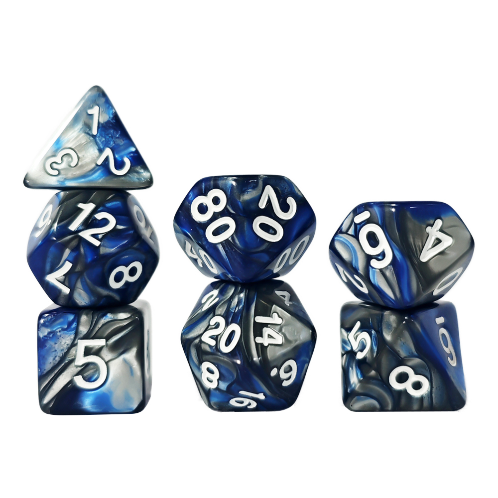 Green-Red Swirl Polyhedral Dic - Dice Set Polyhedral review and price