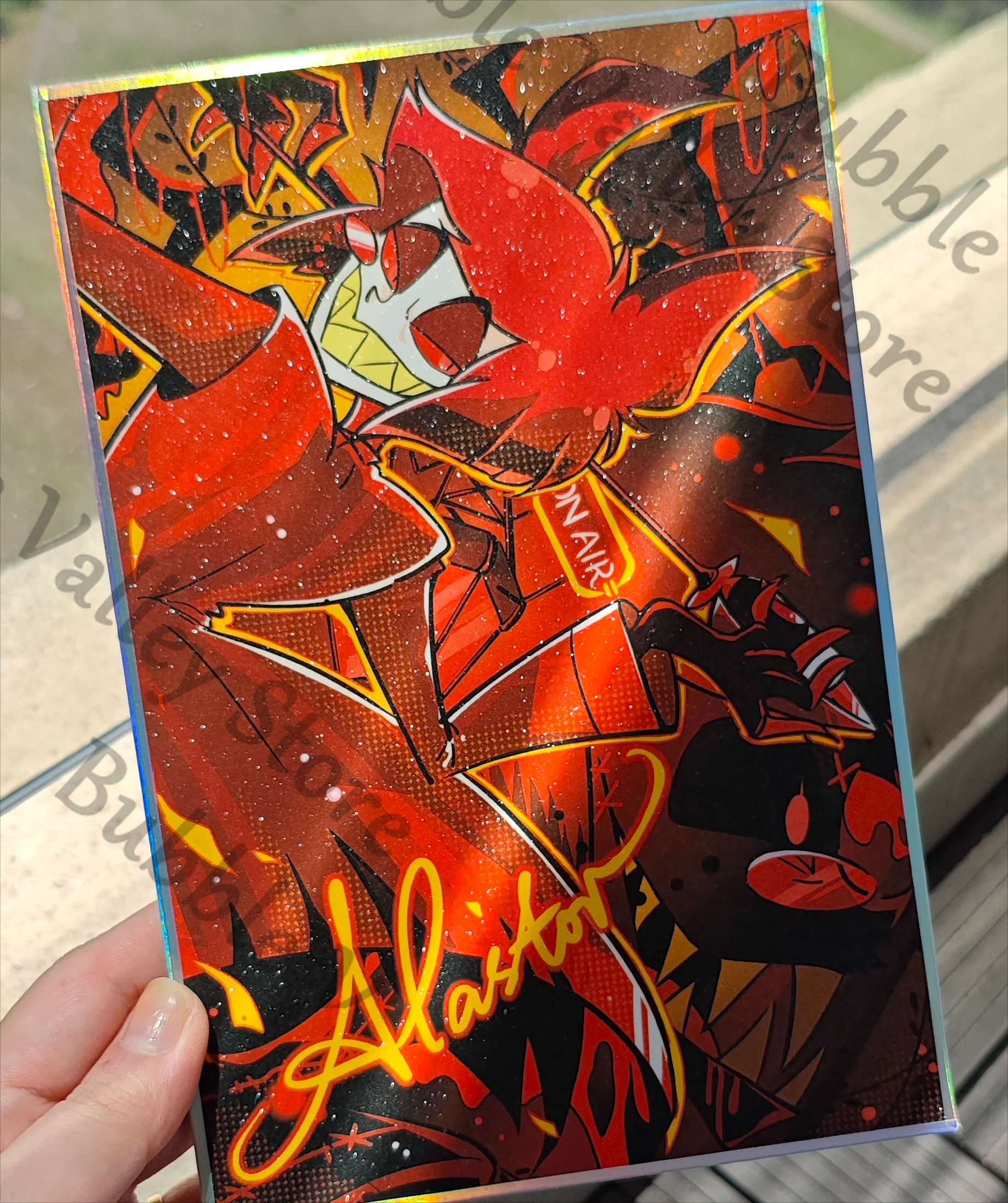 Hazbin Hotel Alastor Vox Adam  - Board Game Illustration review and price