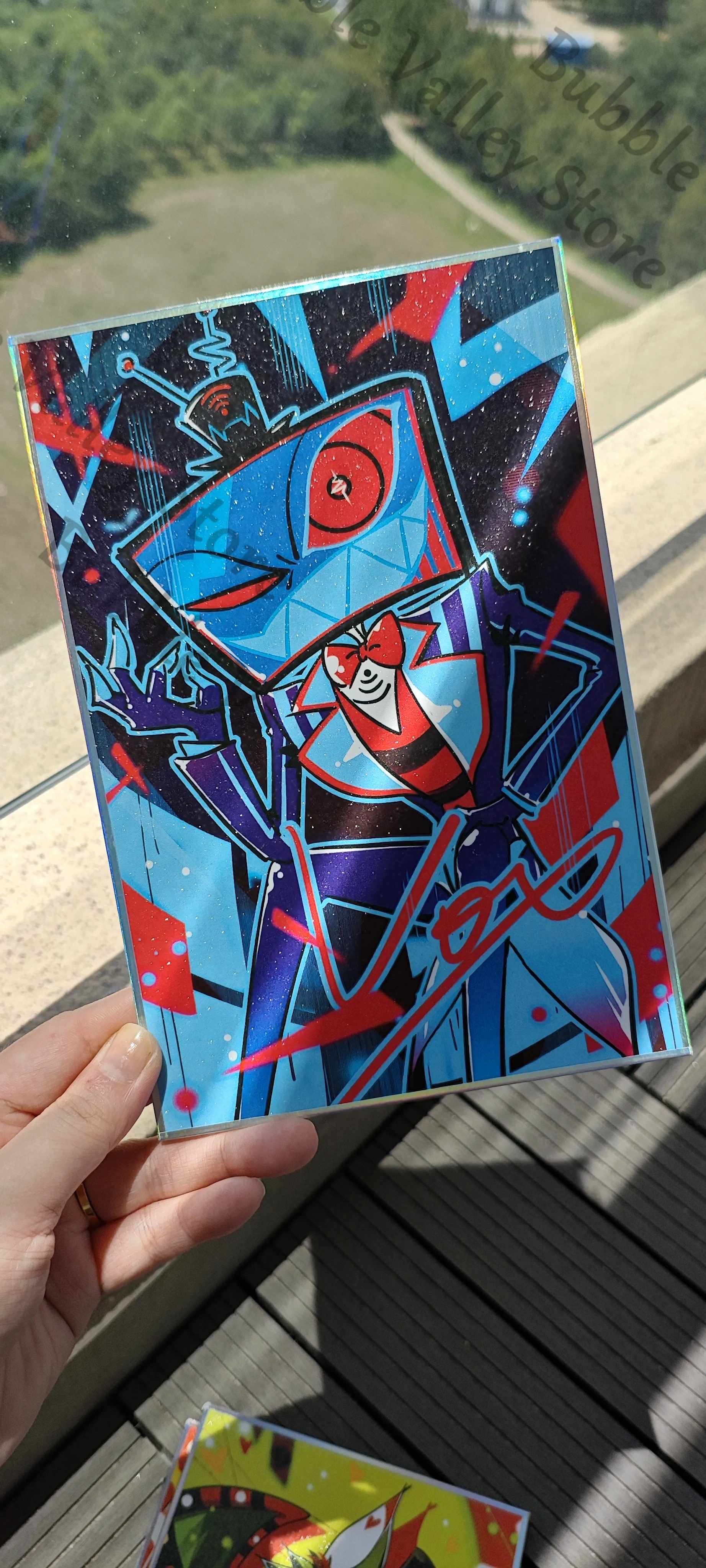 Hazbin Hotel Alastor Vox Adam  - Board Game Illustration review and price