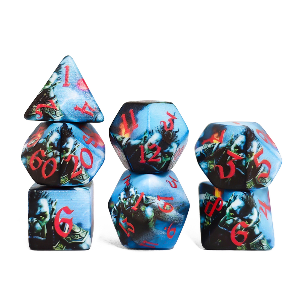 Orc Warrior Polyhedral 7-Piece - Dice Set Polyhedral review and price