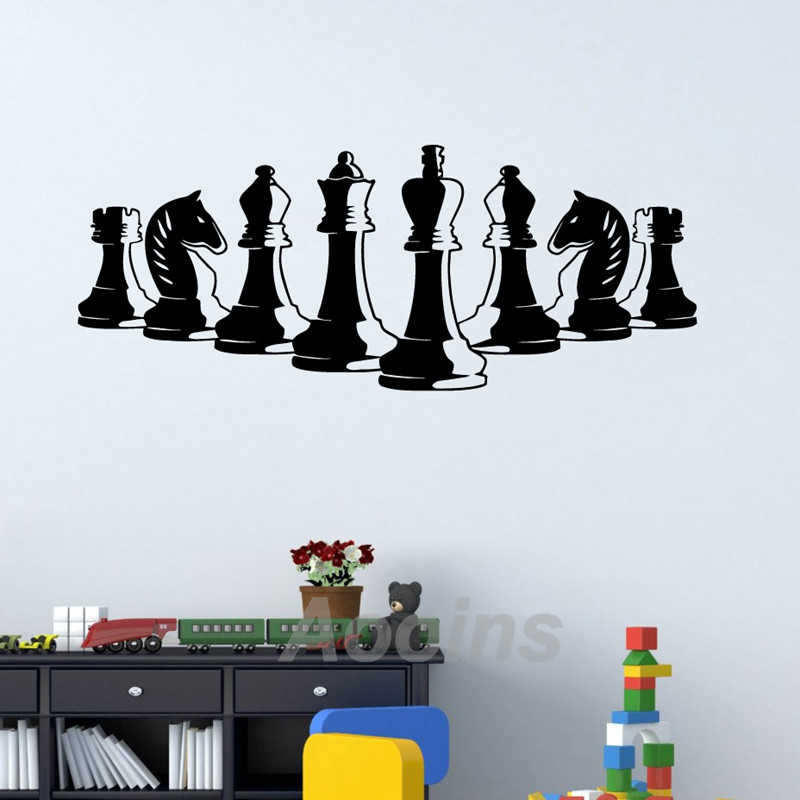 Chess Pieces Wall Decal Bedroo - Board Game Wingspan review and price