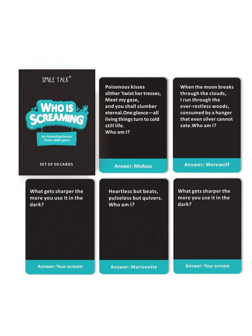 Who Am I Horror Card Game, Int - Board Game Festival review and price
