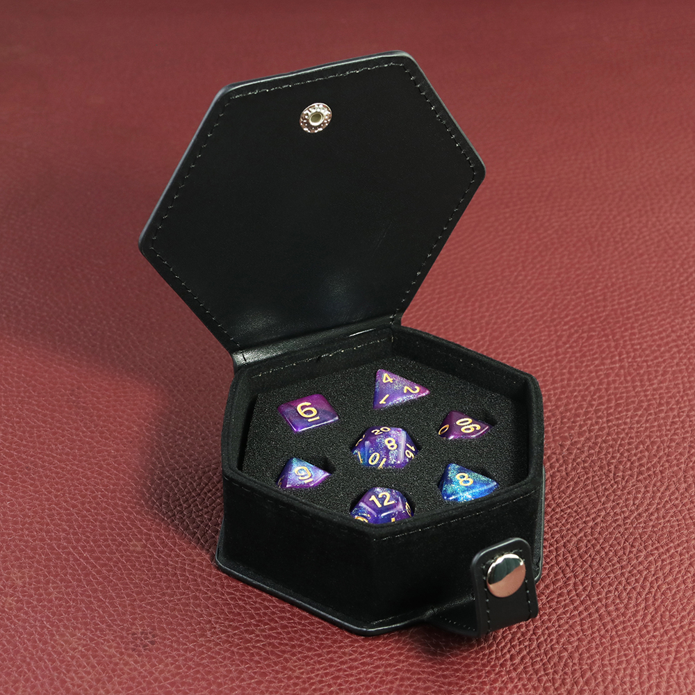 Black Leather Box DND Dice Cas - Board Game With Chips review and price