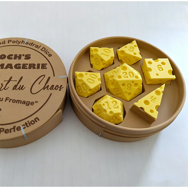 Cheese Polyhedral Dice Set Lay - Board Game Electronic Table review and price