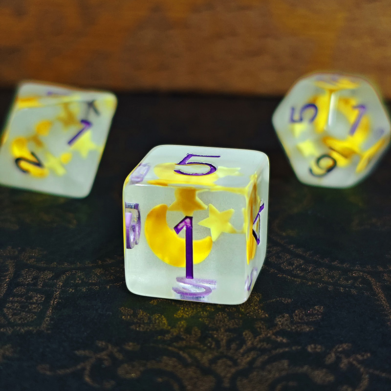 7pcs/set Luminous Polyhedral D - Dice Set Polyhedral review and price