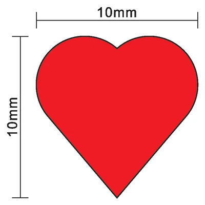 100Pcs 10mm*5mm Red Heart Shap - Board Game Vector review and price